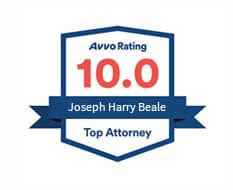 Avvo rating 10.0 Top Attorney Joseph H. Beale